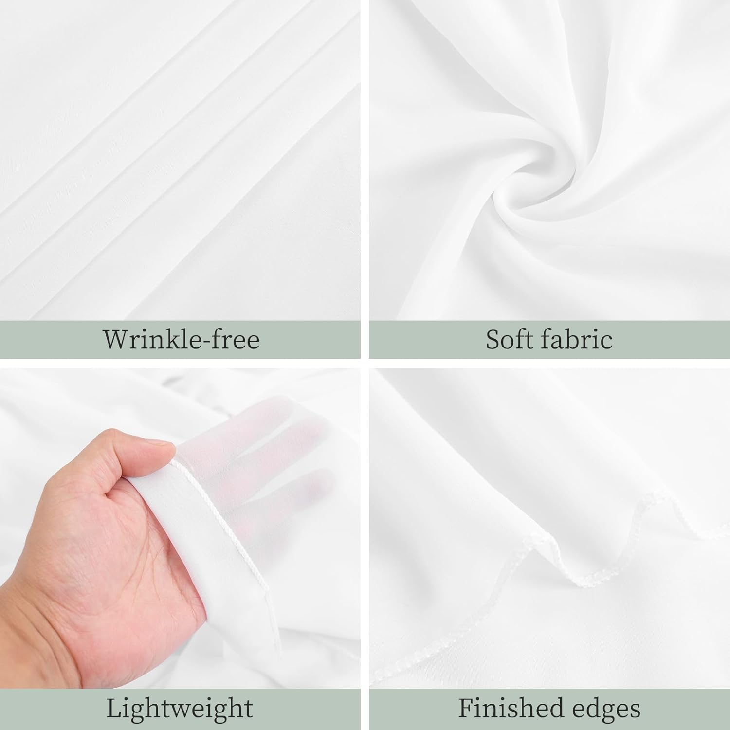 6 Panels White Ceiling Drapes Wedding Decorations