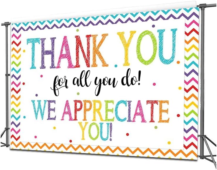 CYLYH 7x5ft Thank You Backdrop for Graduation and Photography
