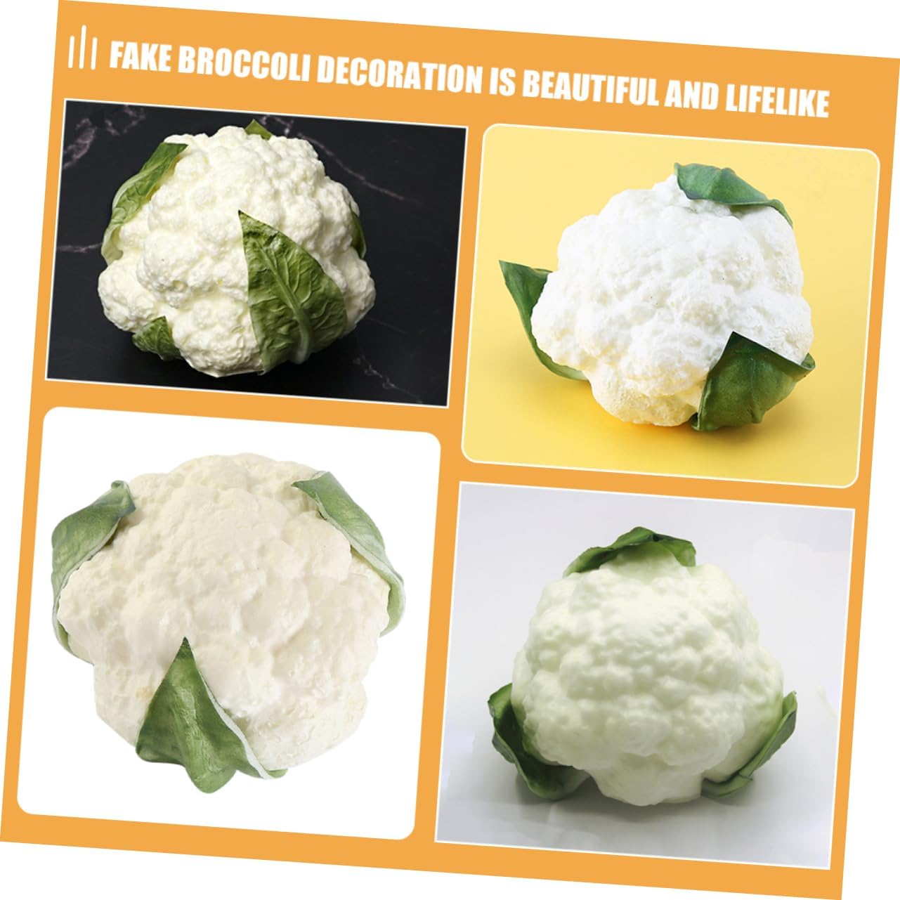 STOBAZA Realistic Fake Broccoli Photography Prop
