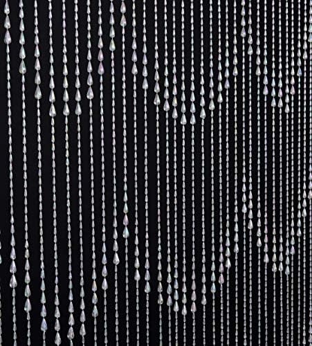 FlavorThings Iridescent Raindrop Beaded Curtain Door String 1