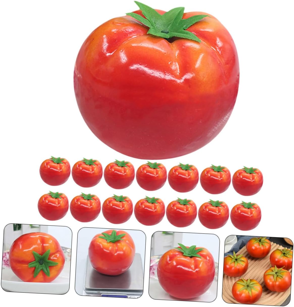 Zerodeko 15 Piece Foam Artificial Tomato Decor