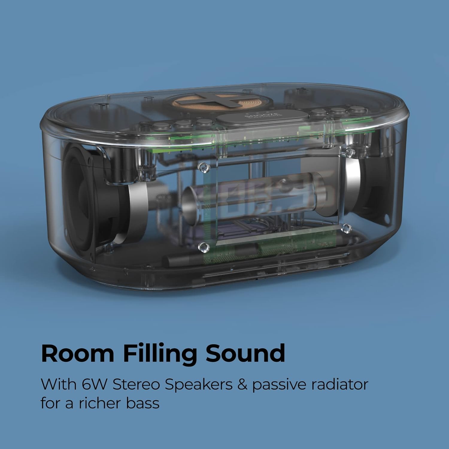 i Box Dawn Radio FM Bluetooth Speaker with Wireless Charging