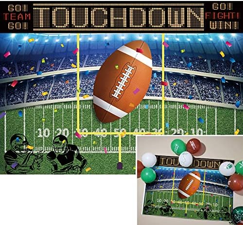 BINQOO Football Backdrop 7x5ft Photo Banner for Parties and Events