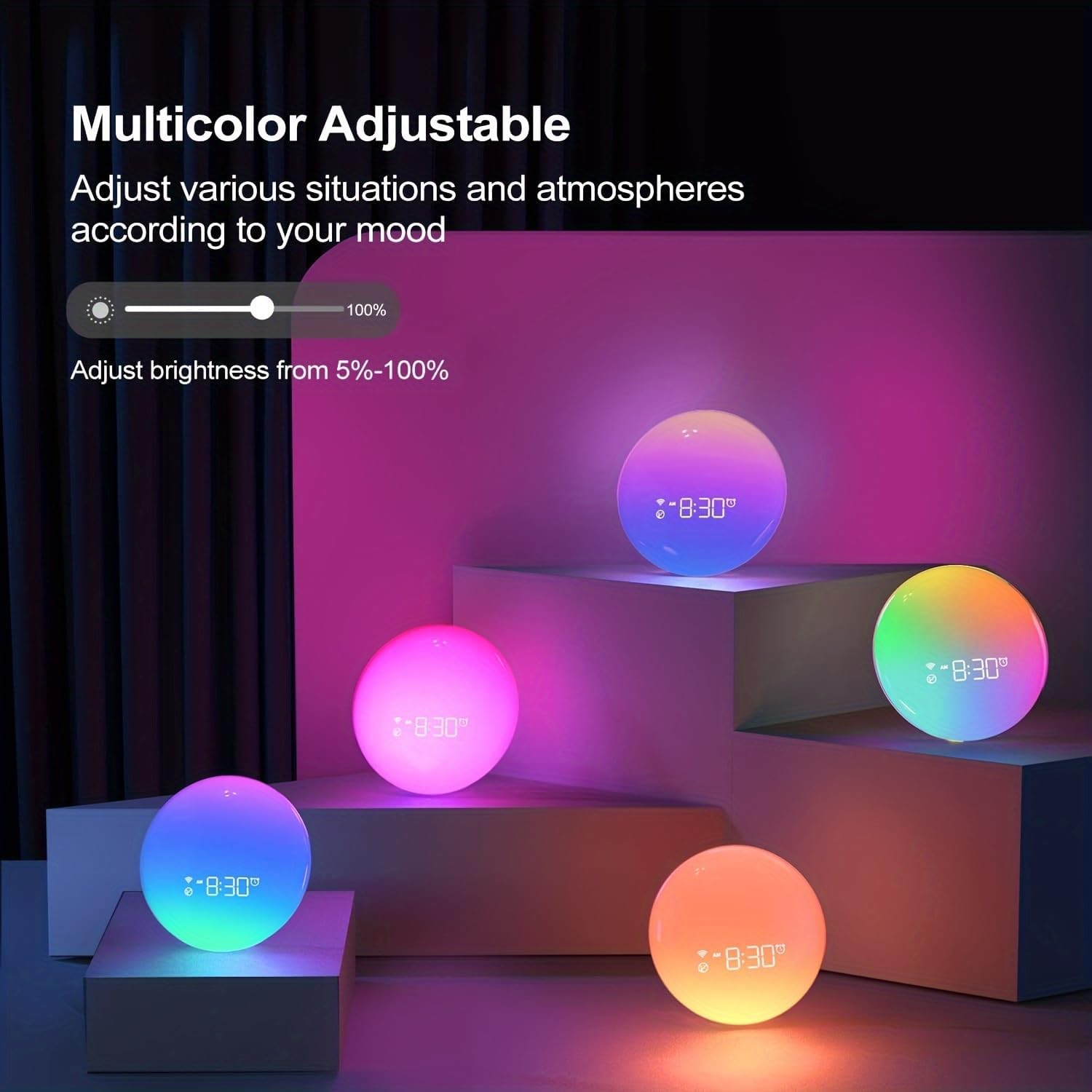 COWEHUN Sunrise Alarm Clock with Light and Sound