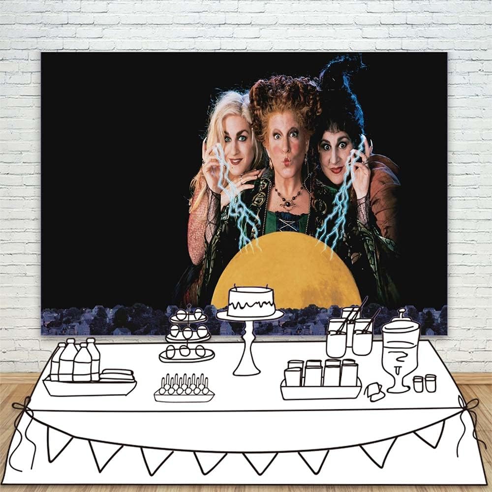 Colorwonder Hocus Pocus Halloween Backdrop 7x5ft