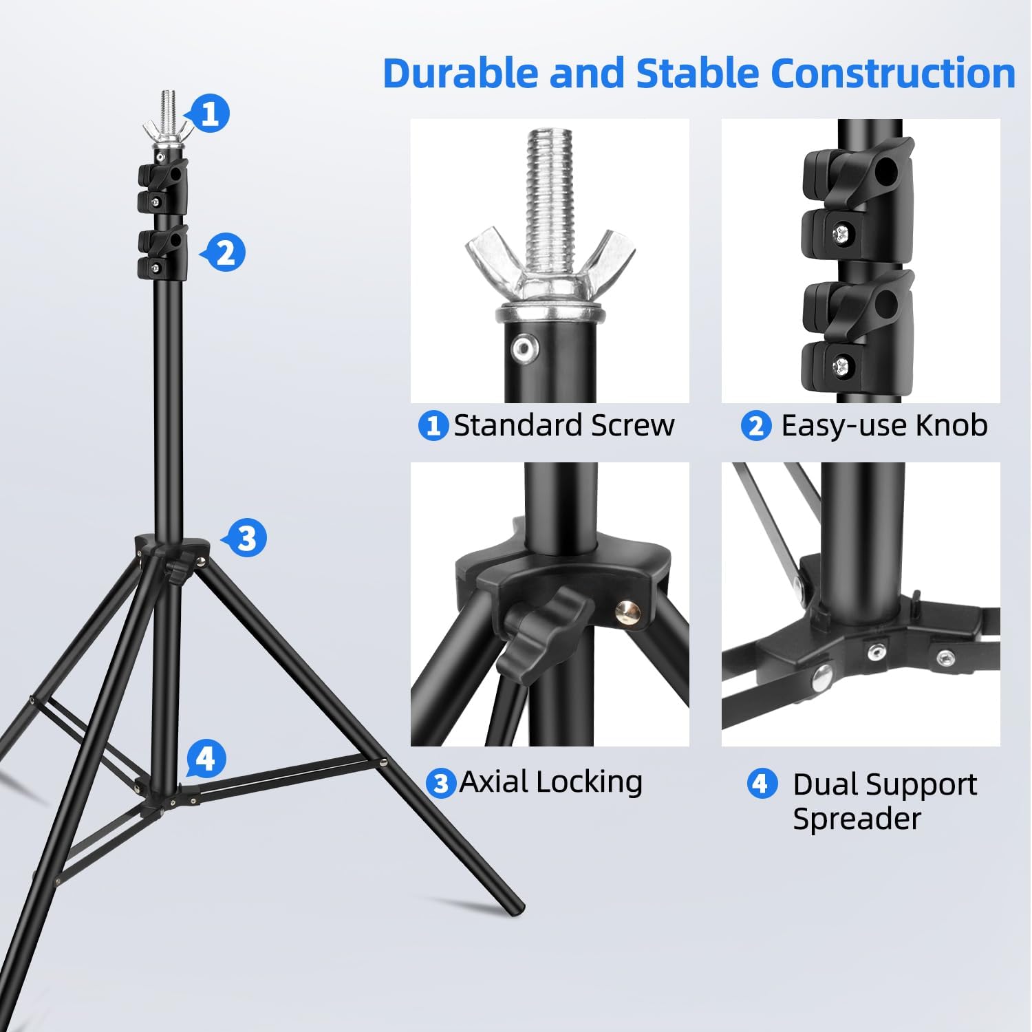 Hemmotop 7x5 ft T-Shape Photo Backdrop Stand