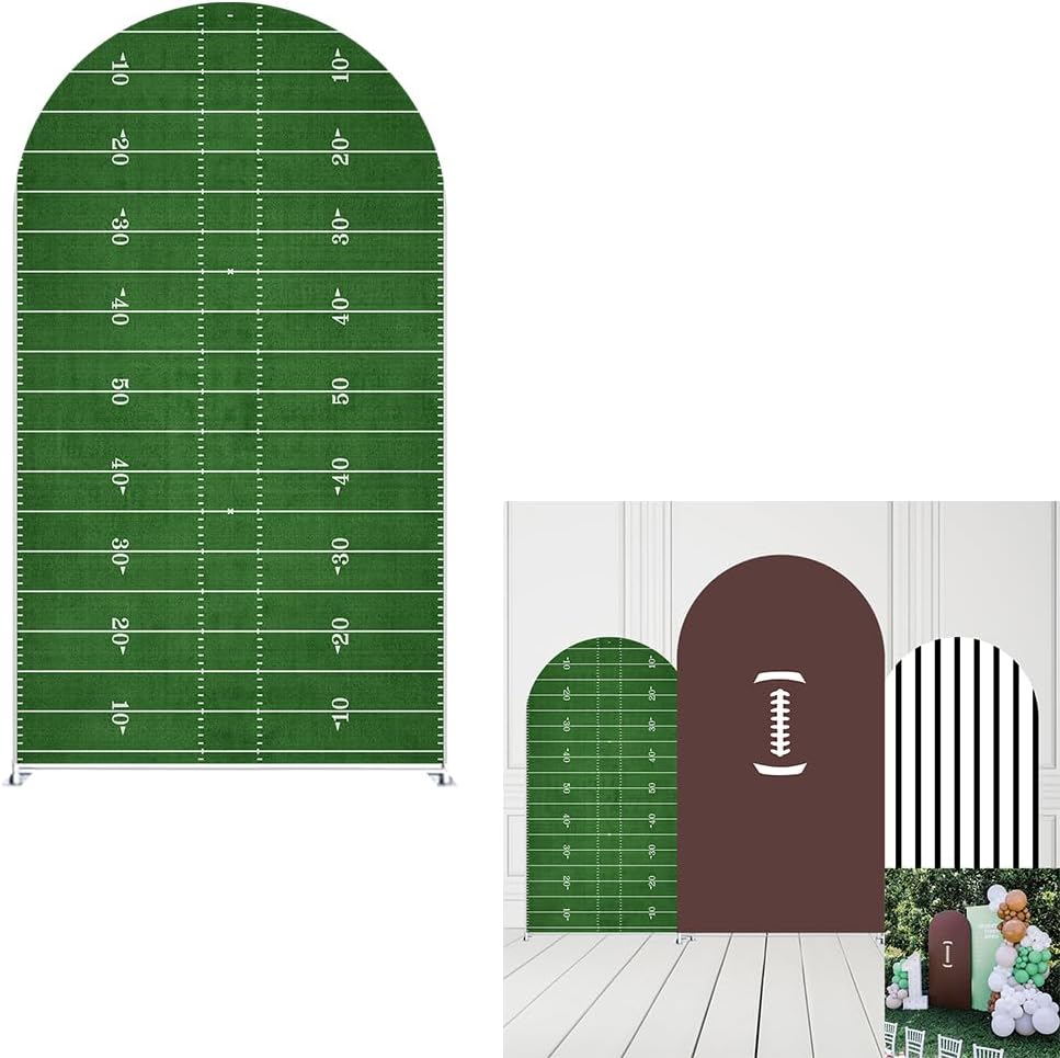 Sports Football Field Birthday Party Arch Backdrop Cover Decorations