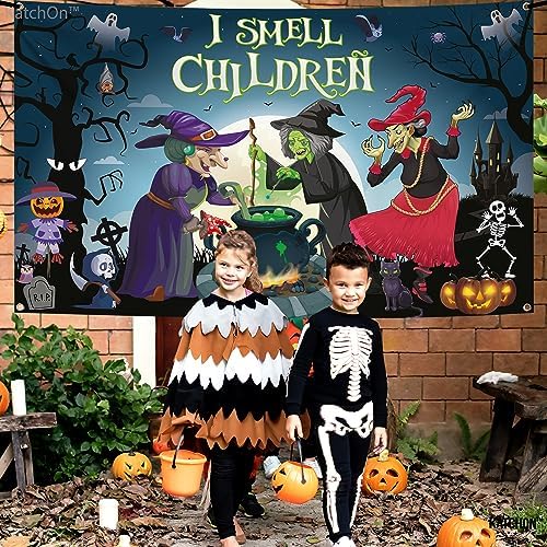 Spooky I Smell Children Halloween Banner - 72x44 Inch
