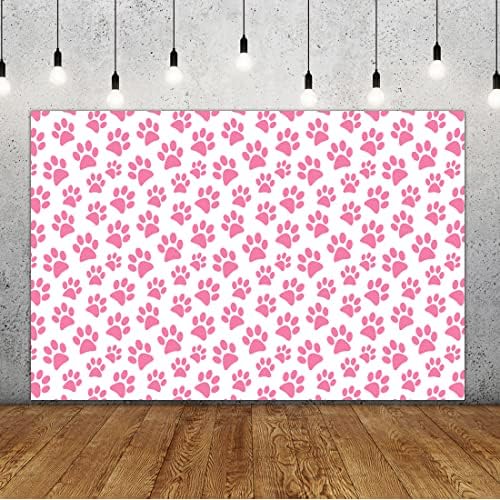 Lofaris Paw Prints Photo Background 5x3ft