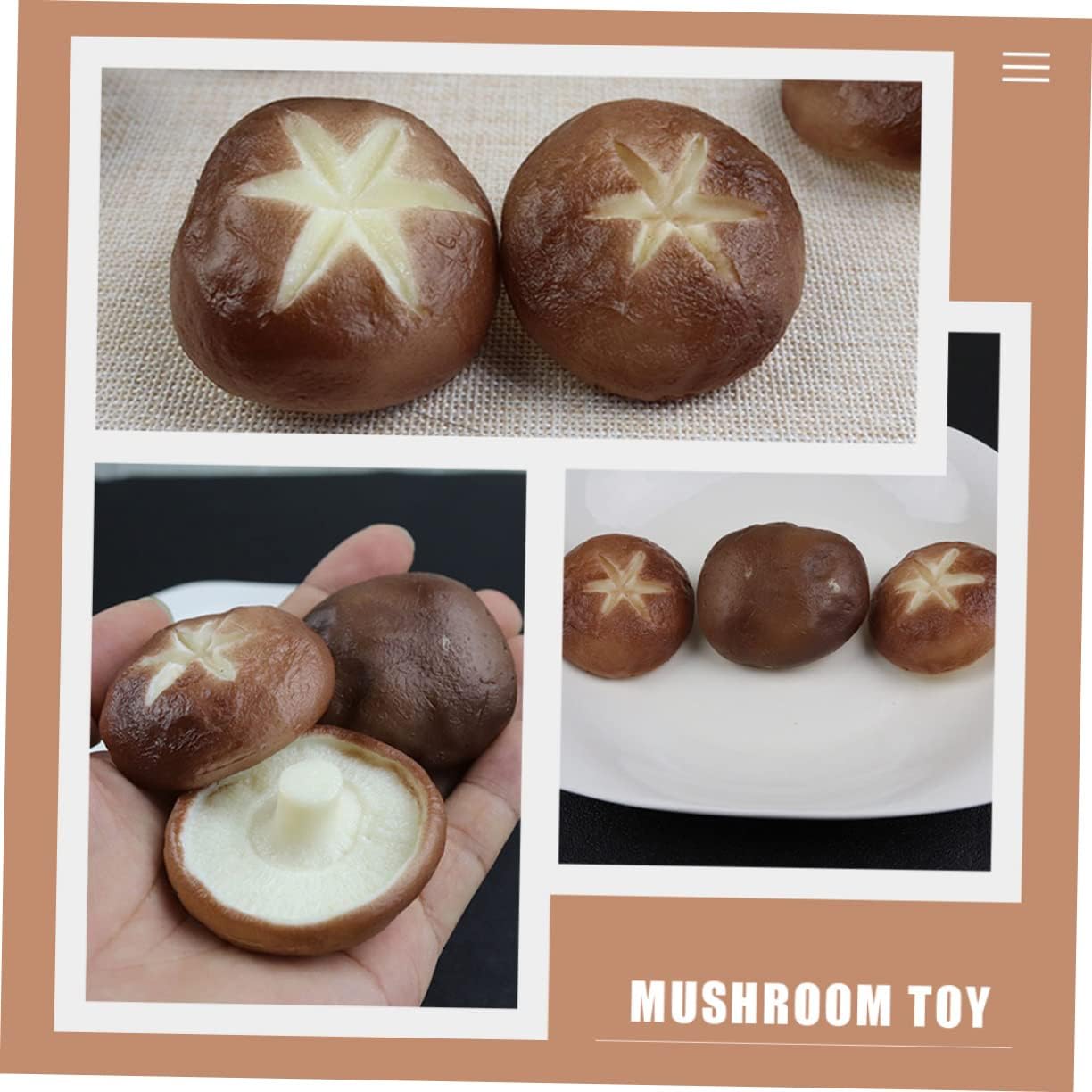 Happyyami 6Pcs Simulated Mushroom Models for Home Decor