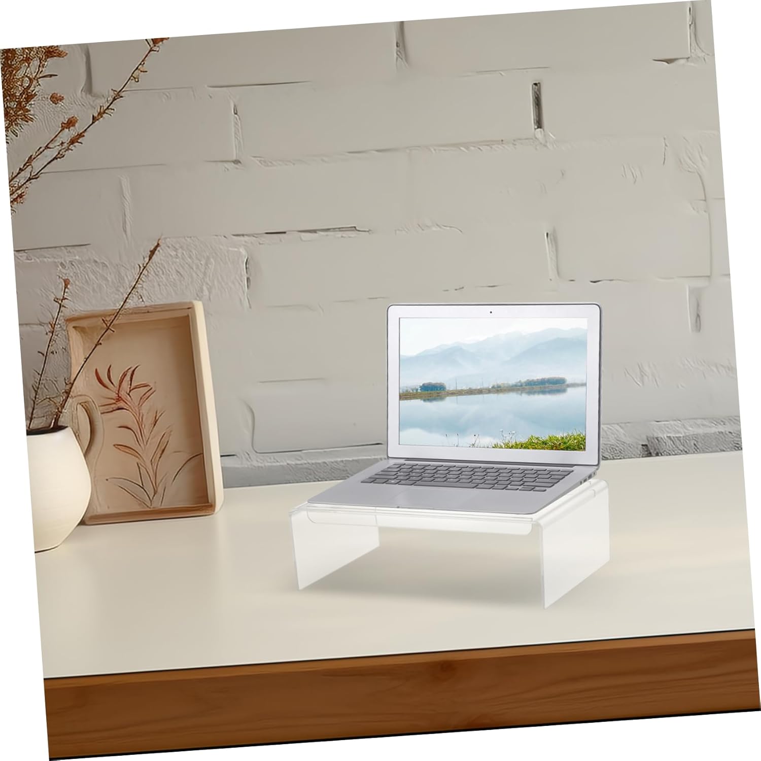 Veemoon Adjustable Monitor Stand with Acrylic Riser