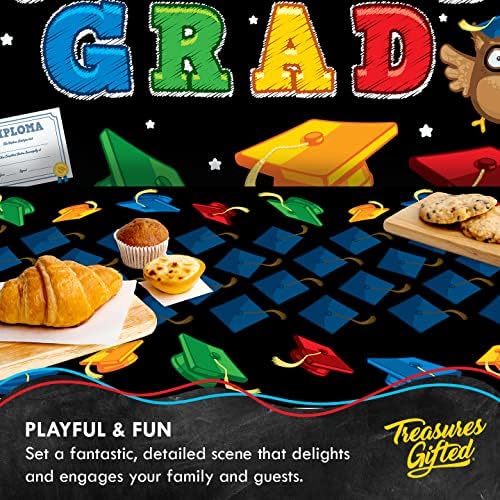 Treasures Gifted Graduation Backdrop - 425ft x 6ft Congrats Banner