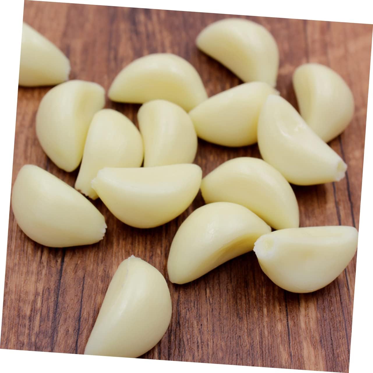 10pcs Realistic Simulated Garlic Cloves Display Props