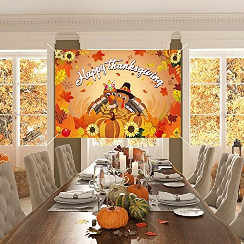 7x5ft Fall Fabric Backdrop with Autumn Print