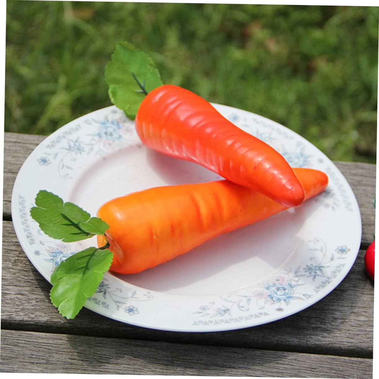 4pcs Lifelike Simulation Carrots Artificial Vegetable Decor Posing Props