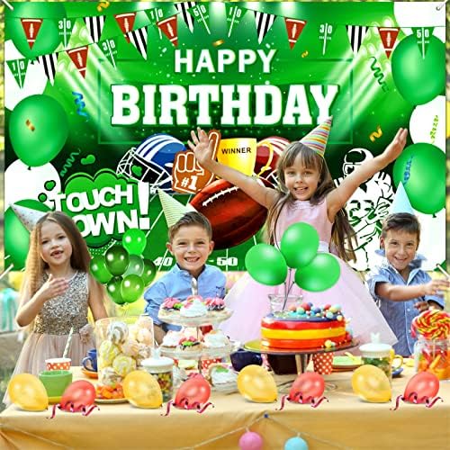 Football Birthday Party Background Decor Banner