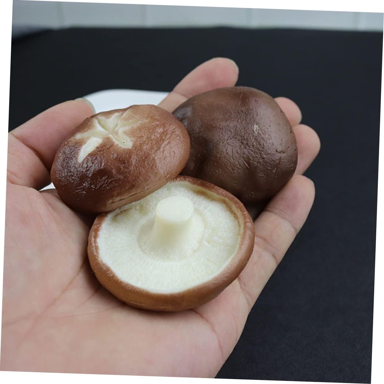 BESTYASH 6Pcs Bright Color Imitation Mushroom Photo Props