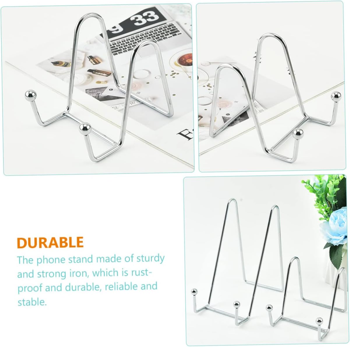 LIFKICH 2pcs Iron Artwork Display Stands