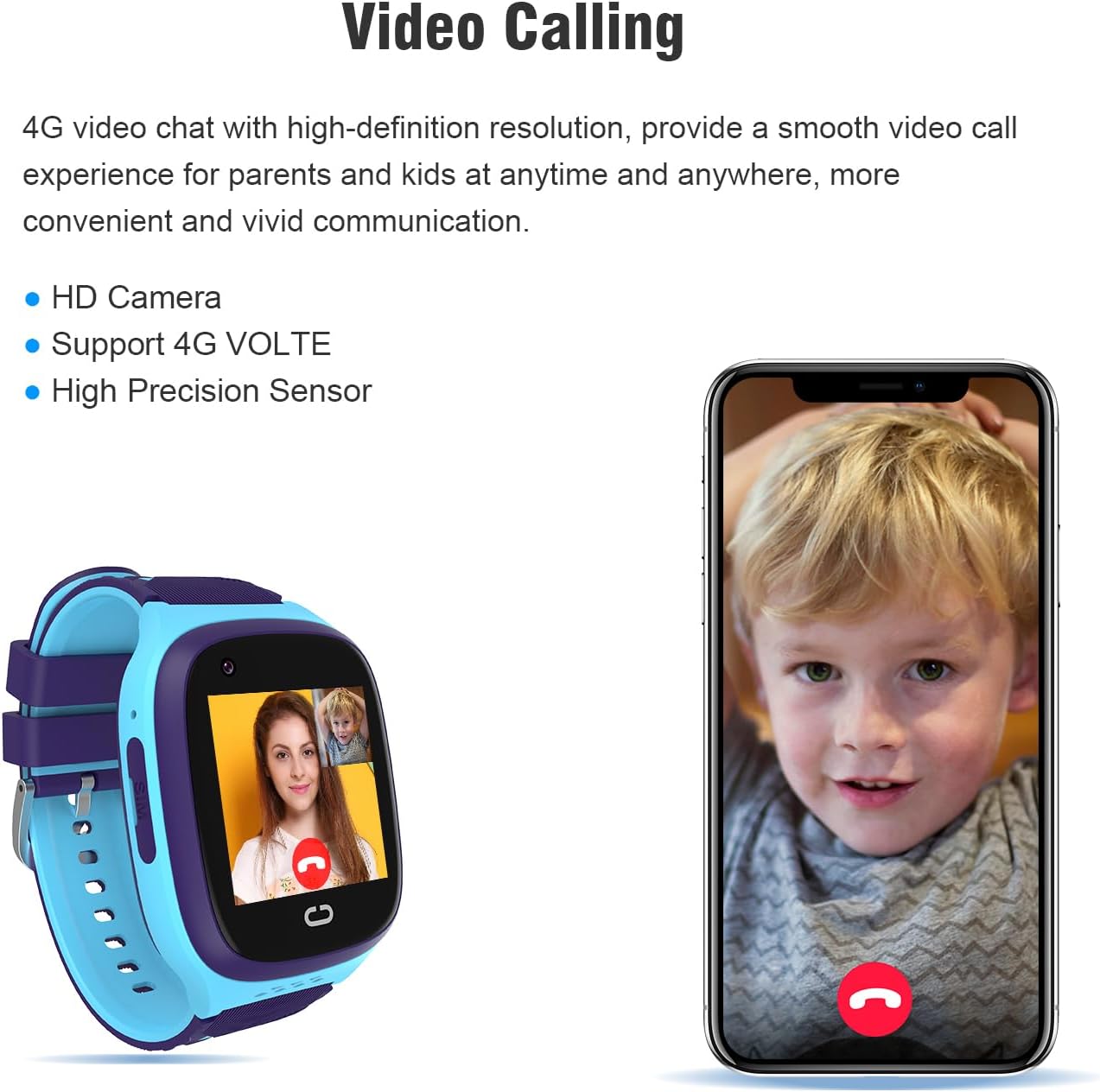 4G Kids Smart Watch with GPS and Video Call