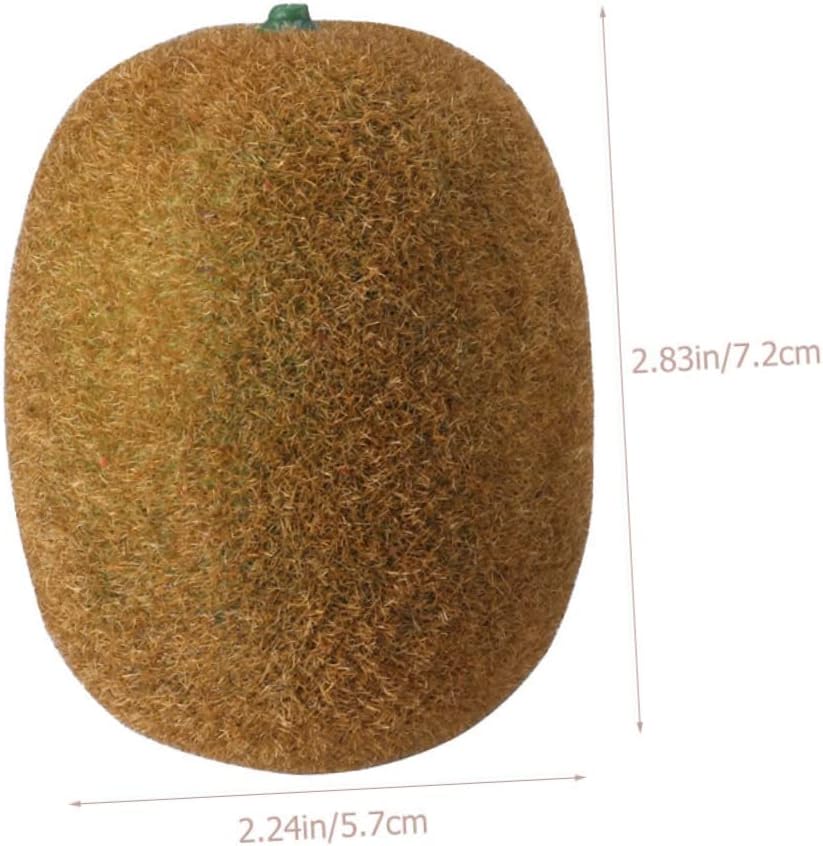 Cabilock 4Pcs Realistic Artificial Kiwi Fruit Models for Photo Props