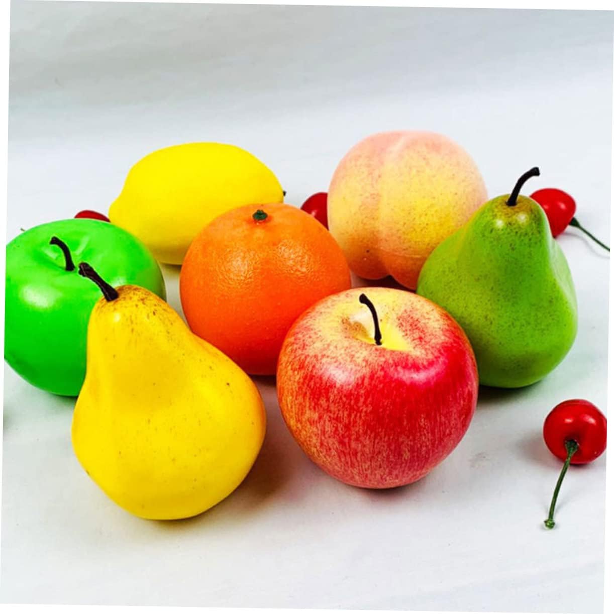 6Pcs Lifelike Faux Pears for Home Office Garden Kitchen Wall Art