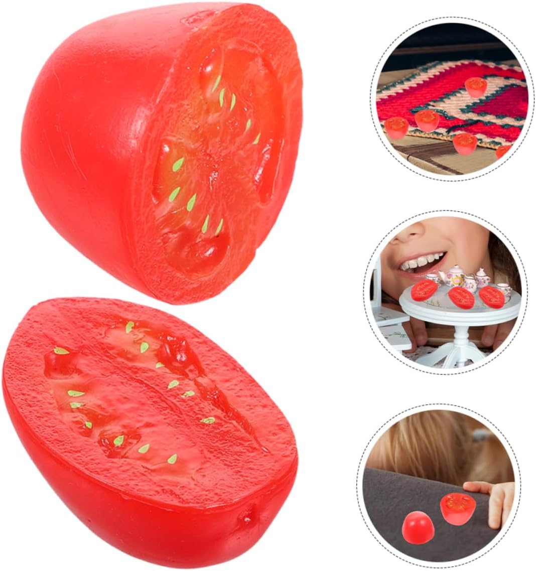 Zerodeko 10pcs Lifelike Cherry Tomato Models