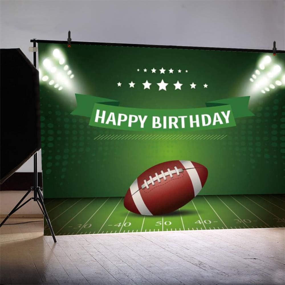 ssailue decor Football Party Decorations 5x3 ft Green Banner