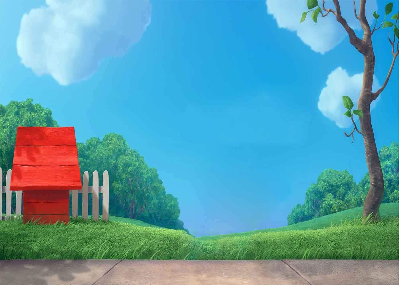 7x5FT Cartoon Red Dog Photo Backdrop Birthday Theme Background
