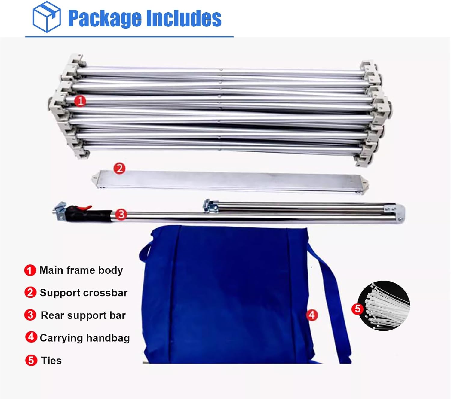 Foldable Aluminum Tension Backdrop Stand for Trade Shows and Events