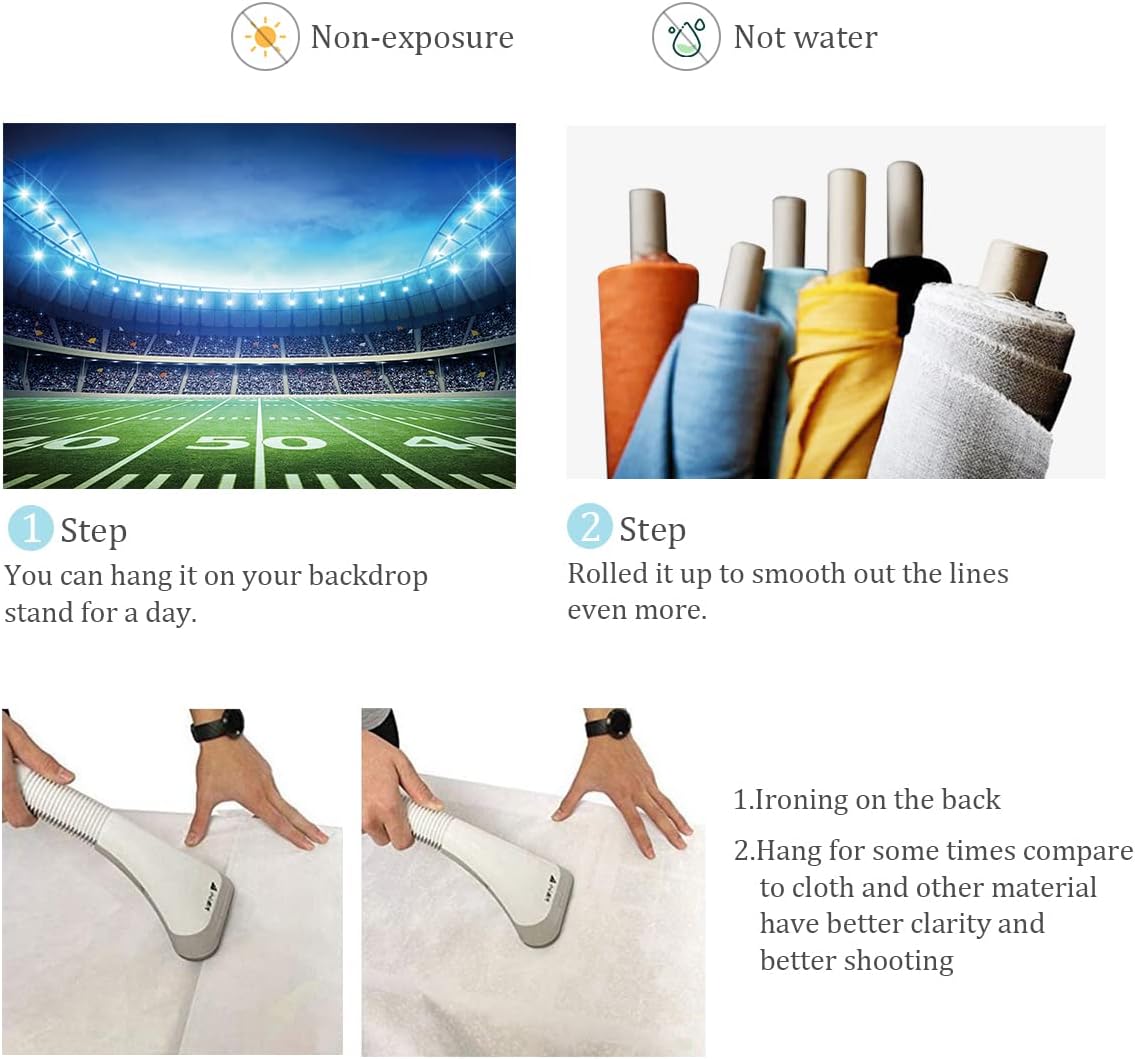BINQOO 7x5ft Football Field Photo Background