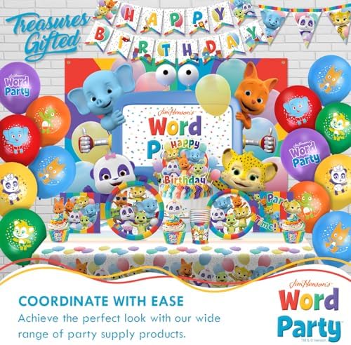 Treasures Gifted Word Party Backdrop 43ft x 6ft
