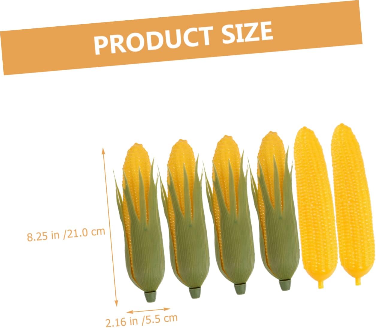 MAGICLULU 6Pcs Realistic Artificial Corn Decor