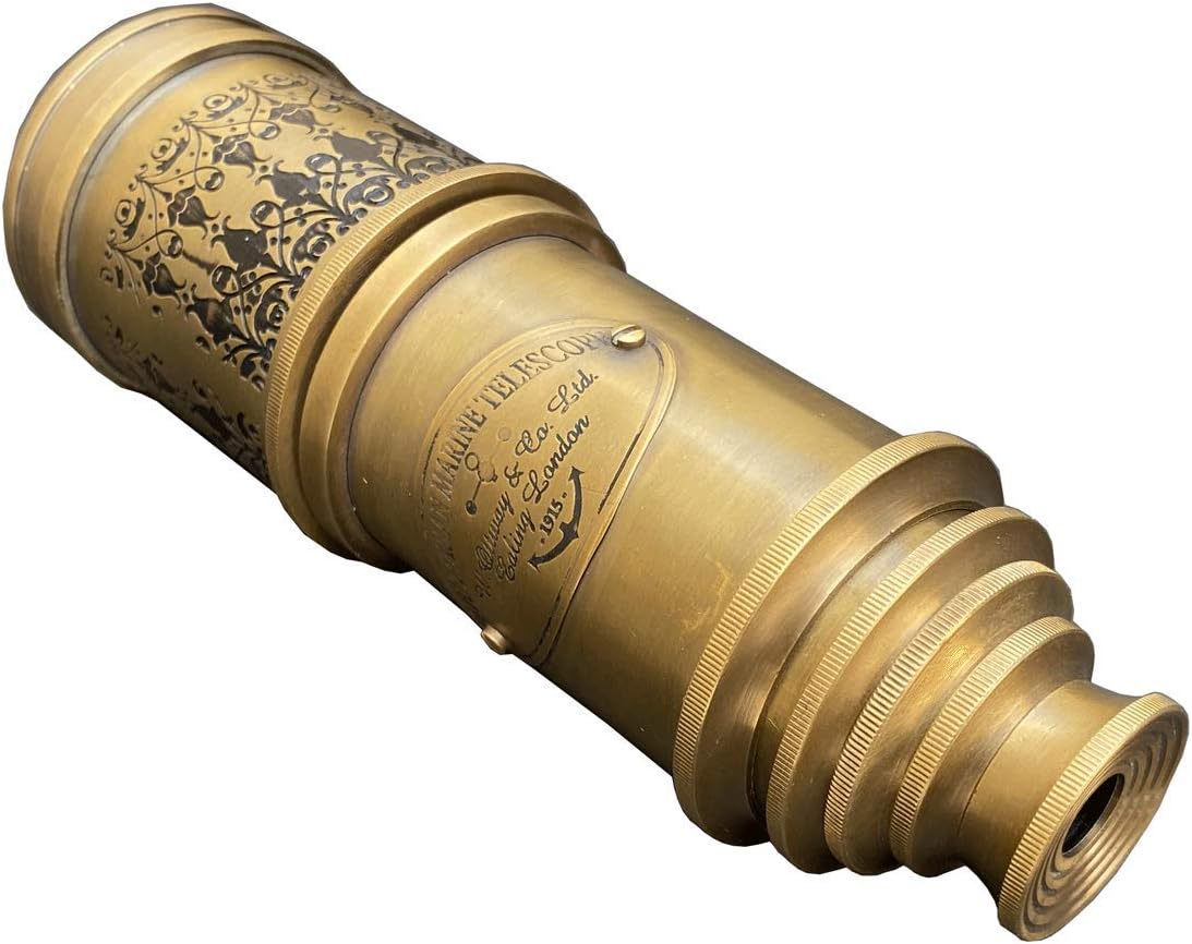 Brass Handheld Pirate Spyglass Telescope