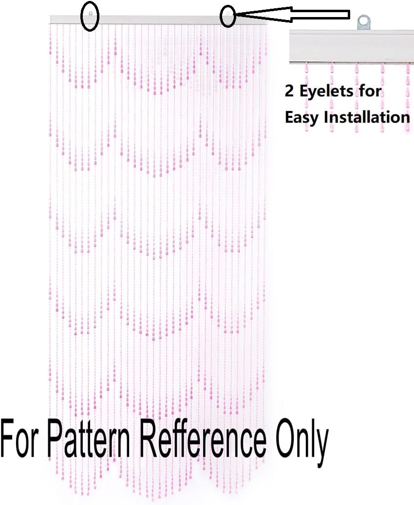 FlavorThings 3FTx 9FT Iridescent Raindrop Beaded Curtain Door Divider