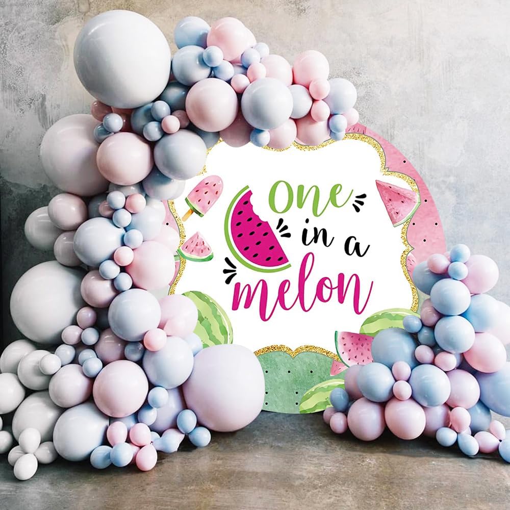 Renaiss 7x7ft Watermelon Round Photo Backdrop