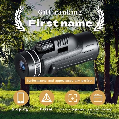 High Magnification Monocular with BAK-4 Prism for Smartphone and Hiking