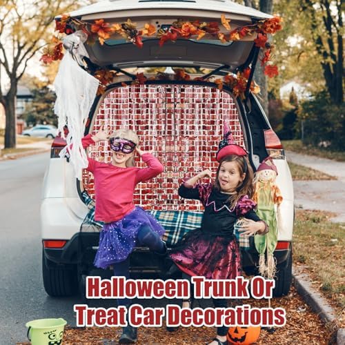 3 Pack Brick Wall Tinsel Foil Fringe Curtains for Party Backdrops