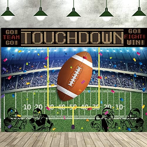 BINQOO Football Backdrop 7x5ft Photo Banner for Parties and Events