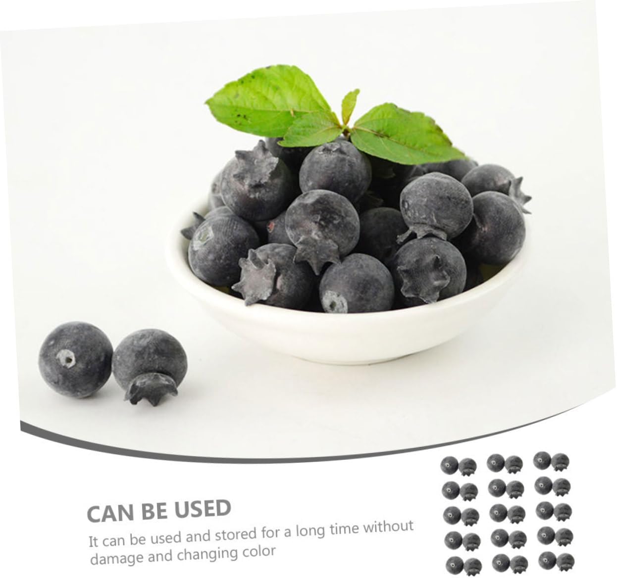 PRETYZOOM 24Pcs Realistic Blueberry Posing Props
