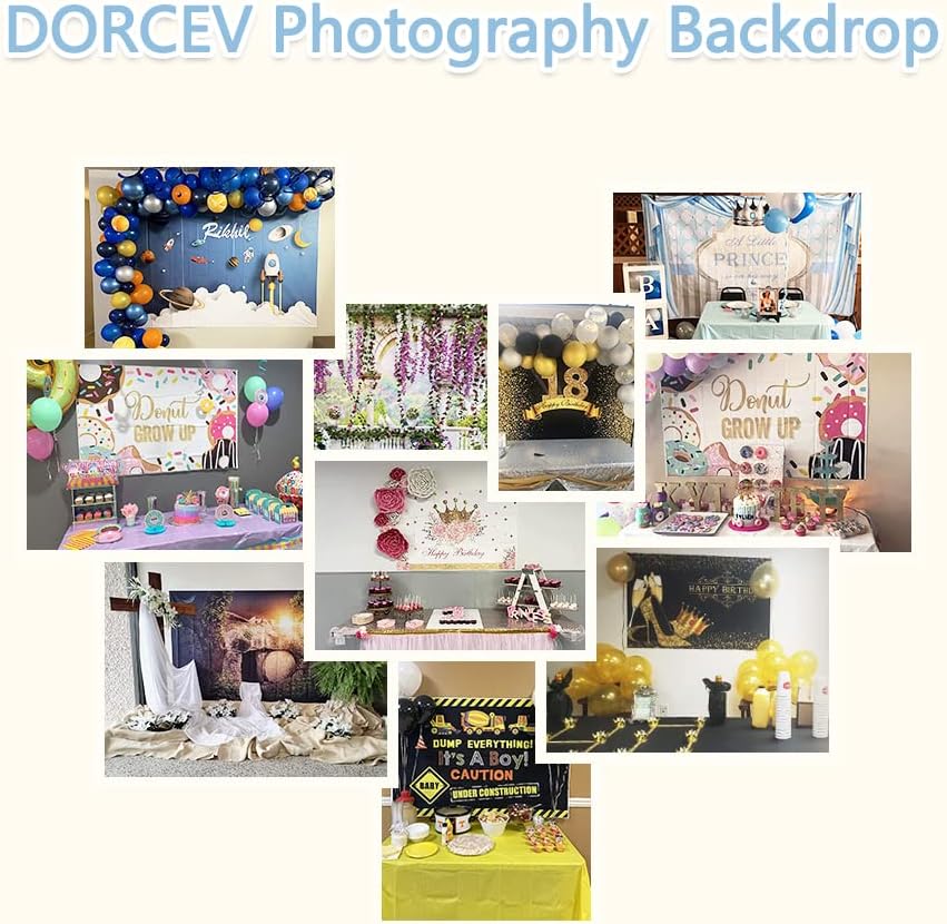DORCEV 6ft Summer Watermelon Photo Backdrop Cover