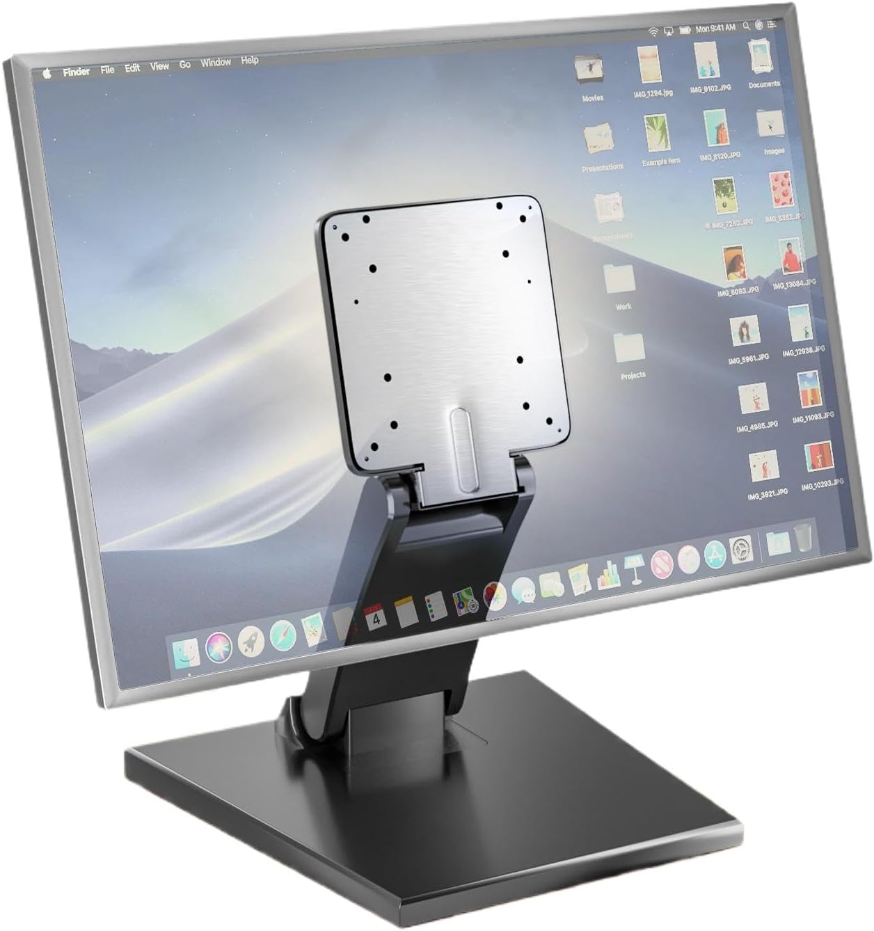 Jakeko Lay Flat Low Profile Monitor Stand For 14-24 Screens