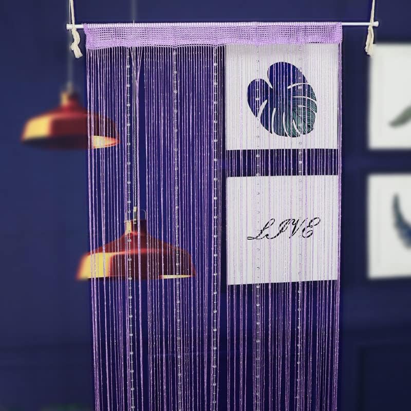 Purple Beaded Curtain 36 x 77 Inch Door Decor