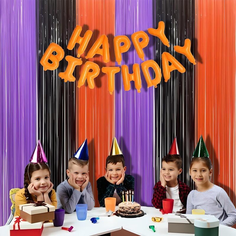 BRAVESHINE Tinsel Photo Backdrop Curtains 2 Pack