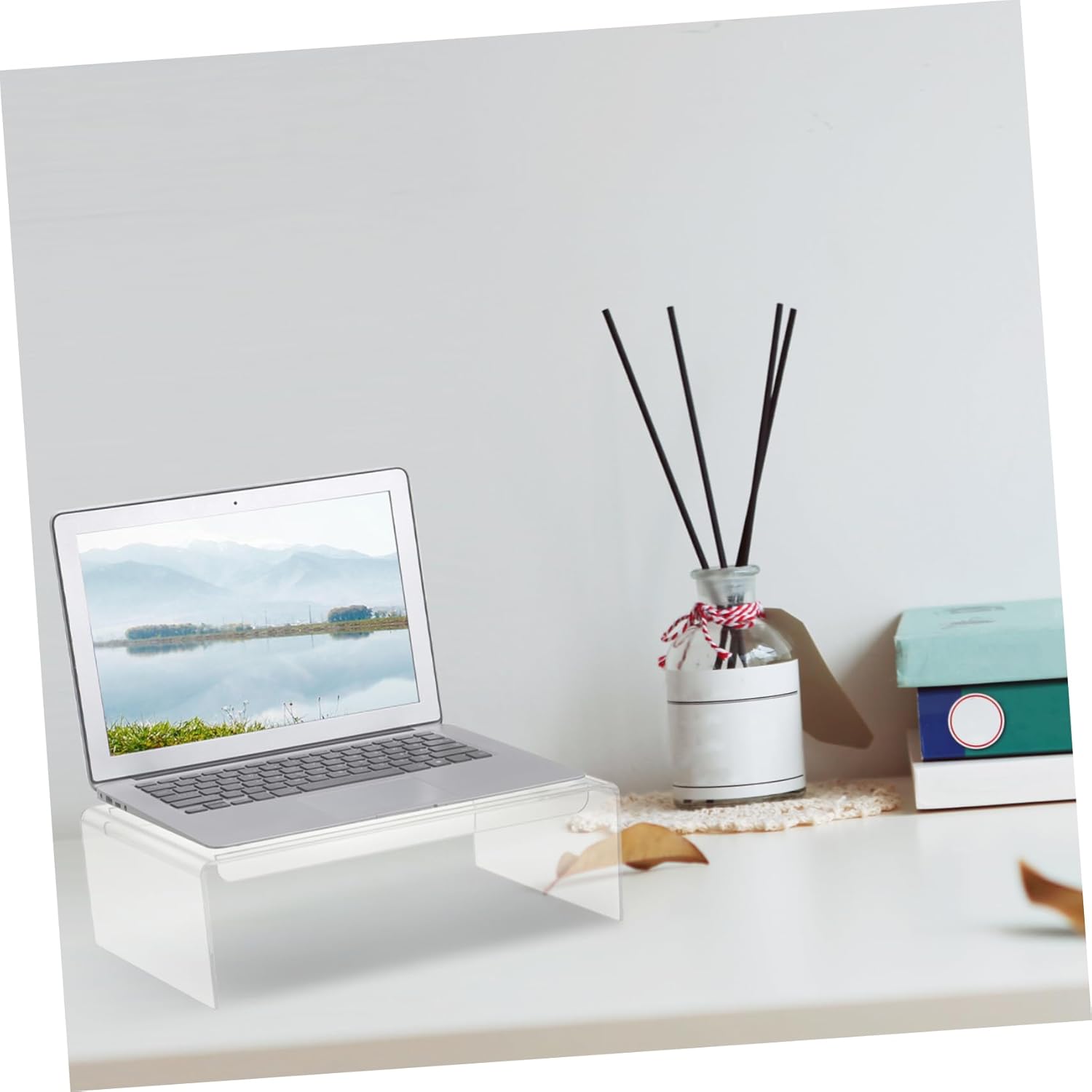 Veemoon Stand Monitor Riser Clear Acrylic Swivel