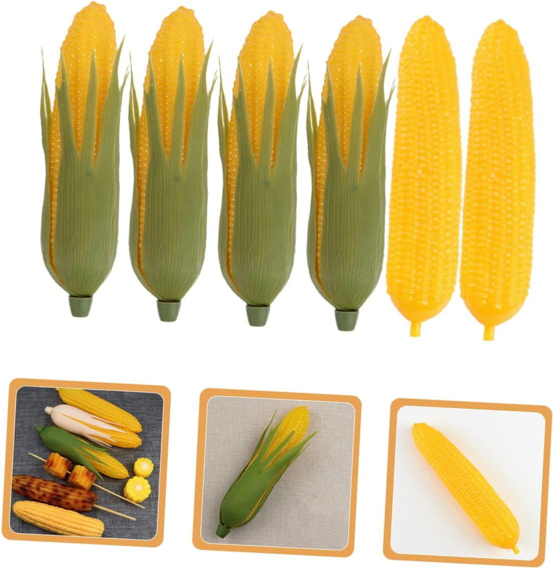 Zerodeko 6Pcs Artificial Corn Cob Posing Prop