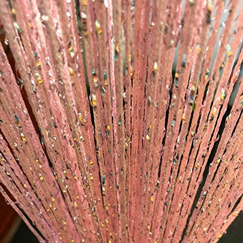 Hysenm 2 Pack Glitter String Curtains 39x79 Inch
