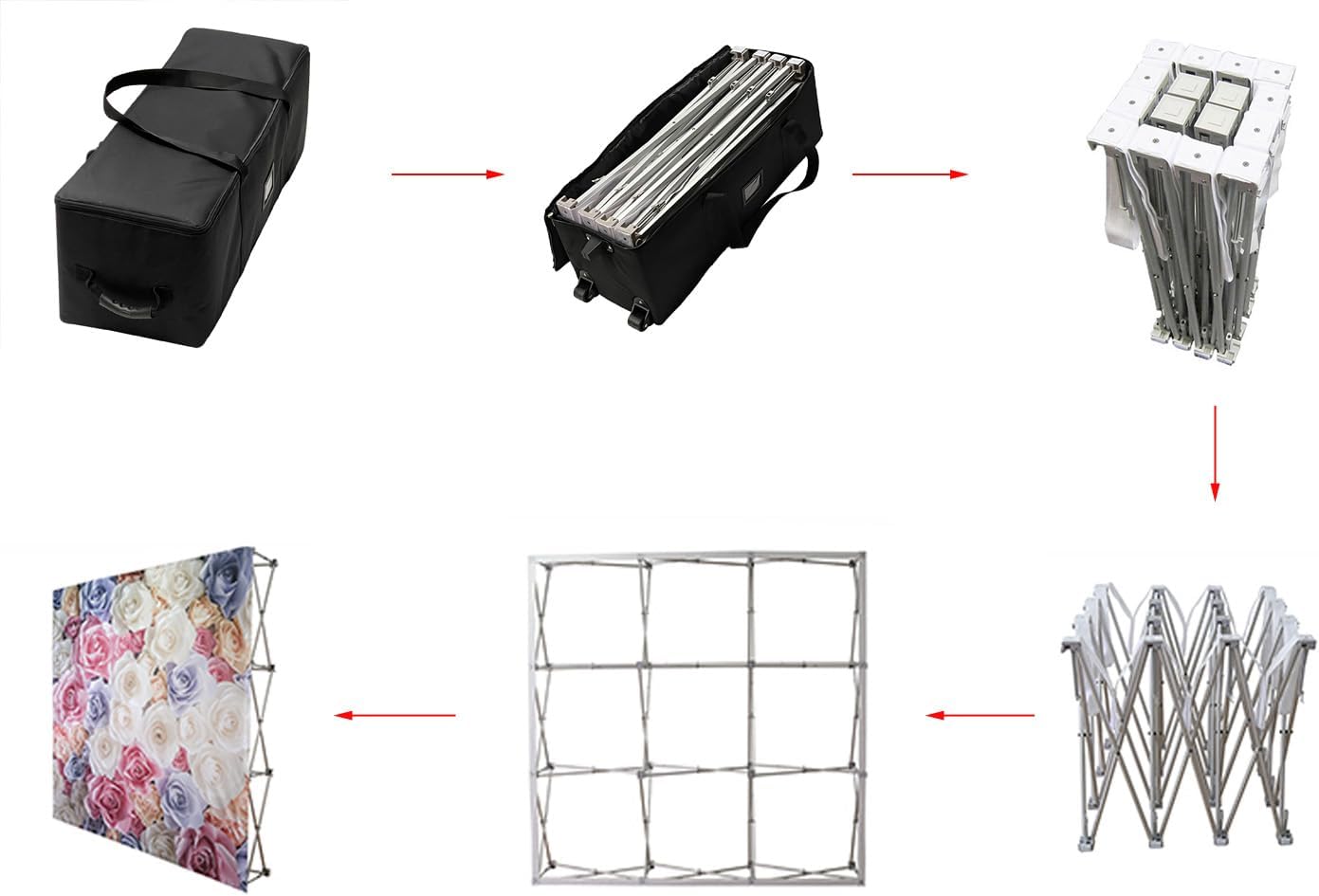 NOLOG 8x10 Fabric Pop Up Display Stand