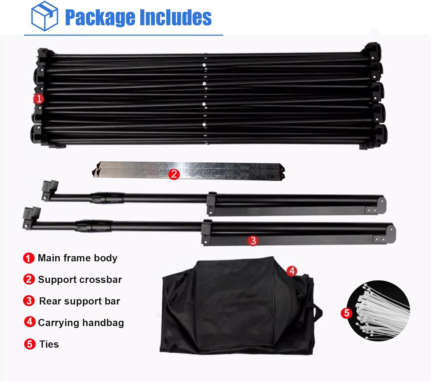Tension Fabric Display Stand Booth Frame 10x125ft Portable Pop Up