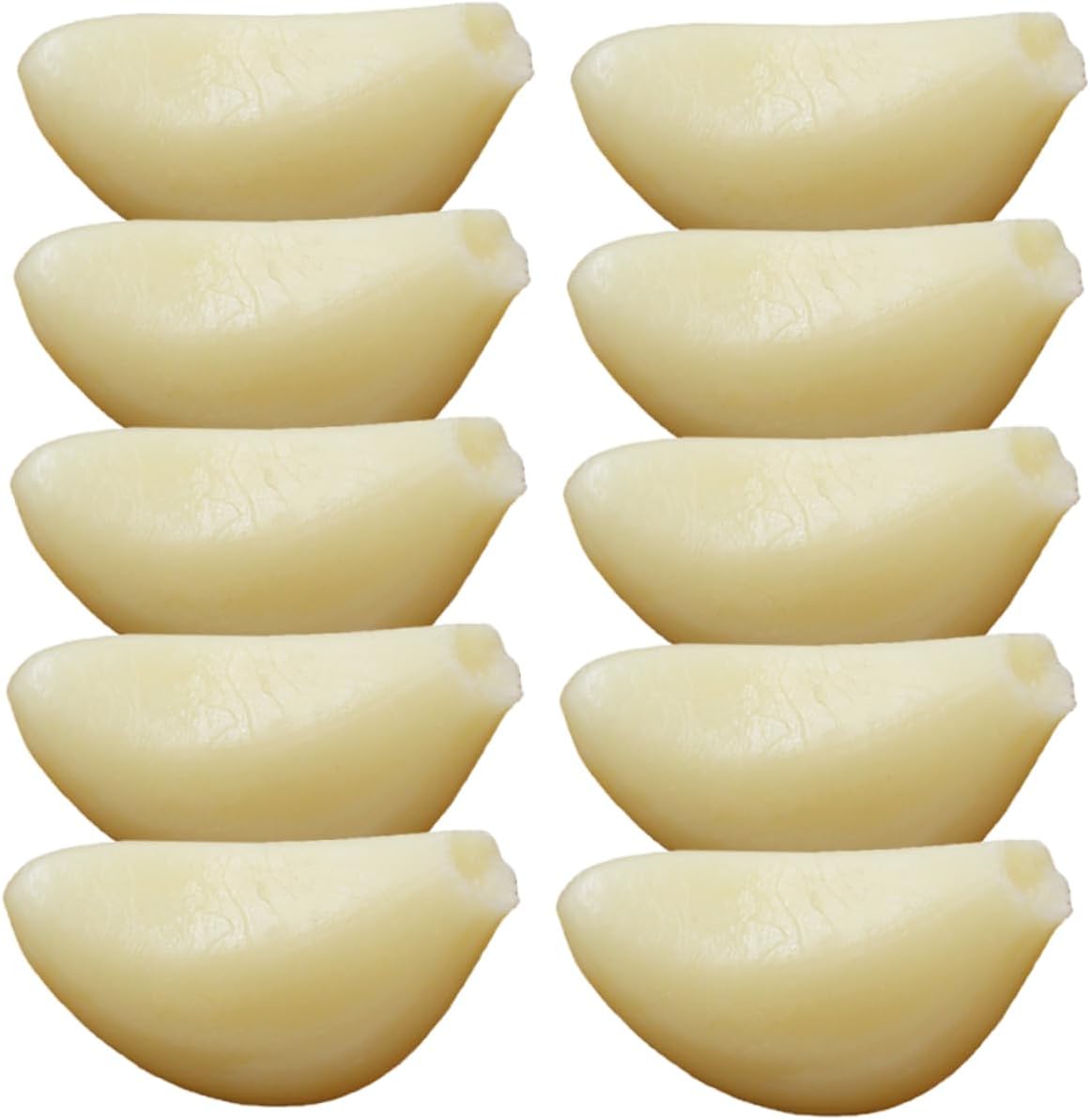 Mobestech 10pcs Realistic Artificial Garlic Cloves Posing Props