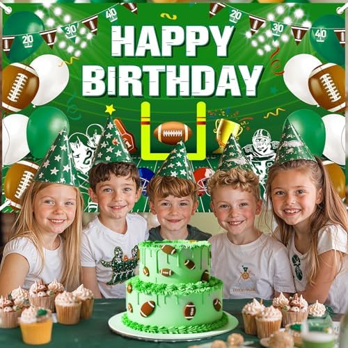 Football Birthday Party Decorations Backdrop Banner